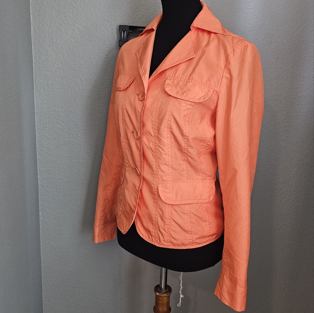 Vintage Per Se Hot Orange lightweight jacket size 2
